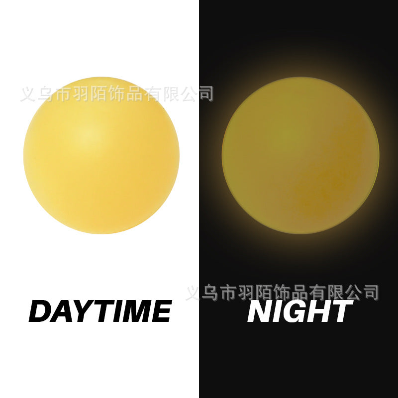 Wholesale 50pcs Luminous Round Beads Silicone Beads Jewelry Accessories Loose Beads